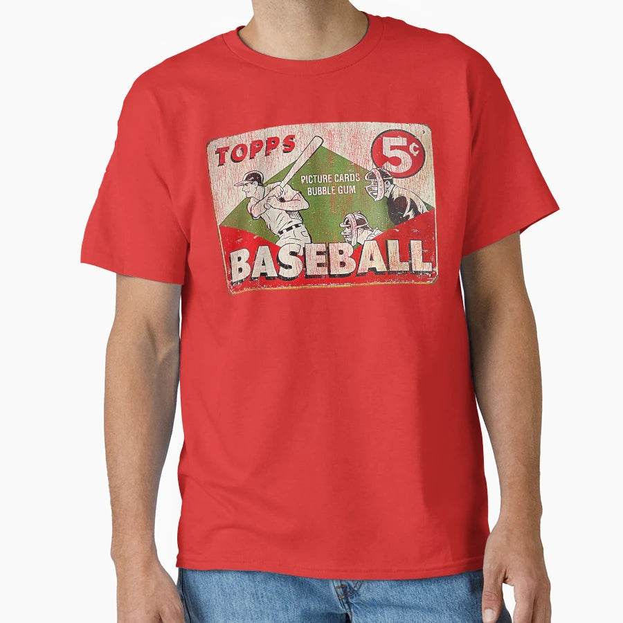 Baseball Gum Cards Sign Worn T-Shirt - Graphic Print Men Women - T-Shirt, Sweatshirt, Hoodie
