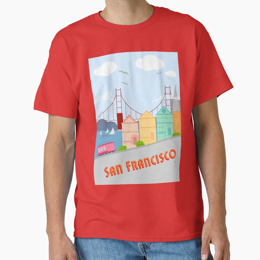San Francisco T-Shirt - Fun Novelty Design Unisex - T-Shirt, Sweatshirt, Hoodie