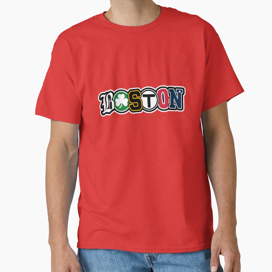 Boston Sports Wordmark T-Shirt - Unique Graphic Unisex - T-Shirt, Sweatshirt, Hoodie