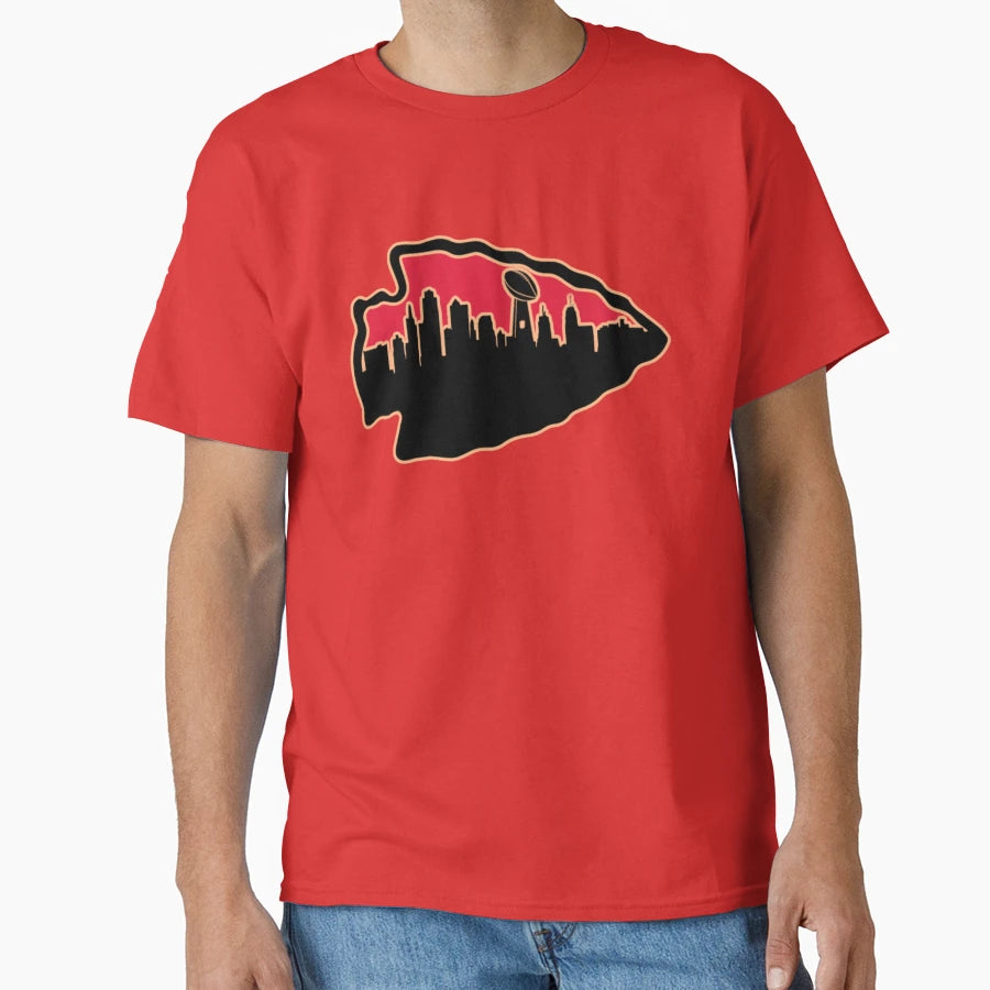 Kansas City Chiefs Arrowhead Kc T-Shirt - Unique Graphic for Adults - T-Shirt, Sweatshirt, Hoodie