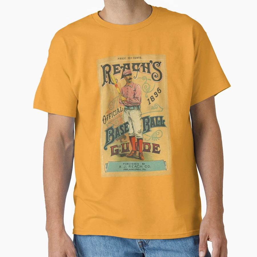 Reach S 1896 Base Ball Guide High T-Shirt - Custom Art Print Unisex - T-Shirt, Sweatshirt, Hoodie