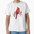 Male Cardinal T-Shirt - Minimalist Print for Adults - T-Shirt, Sweatshirt, Hoodie