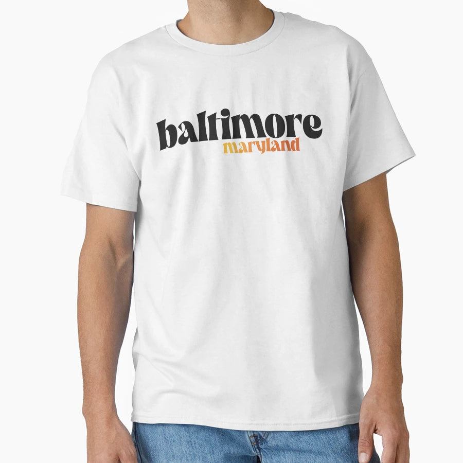 Orange Good Morning Baltimore T-Shirt - Unique Graphic for Adults - T-Shirt, Sweatshirt, Hoodie