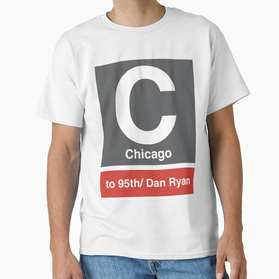 Chicago Cta Sign T-Shirt - Novelty Apparel Unisex - T-Shirt, Sweatshirt, Hoodie