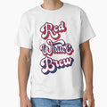 Red White Brew T-Shirt - Custom Art Print Men Women - T-Shirt, Sweatshirt, Hoodie