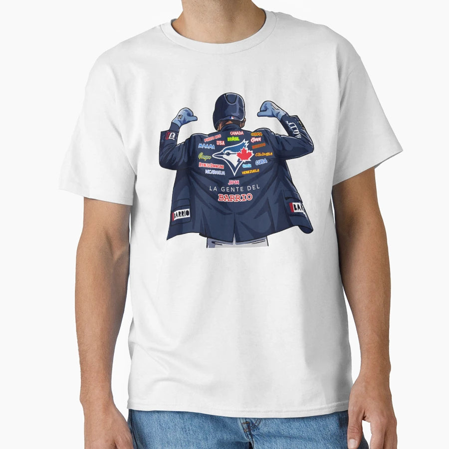 Toronto Blue Jays Homerun Jacket T-Shirt - Aesthetic Graphic for Adults - T-Shirt, Sweatshirt, Hoodie