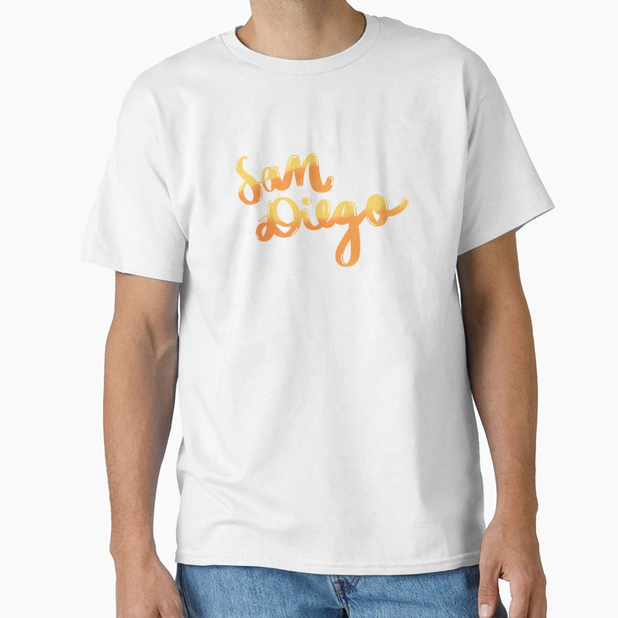 San Diego Gradient Ombre Text T-Shirt - Aesthetic Graphic for Adults - T-Shirt, Sweatshirt, Hoodie