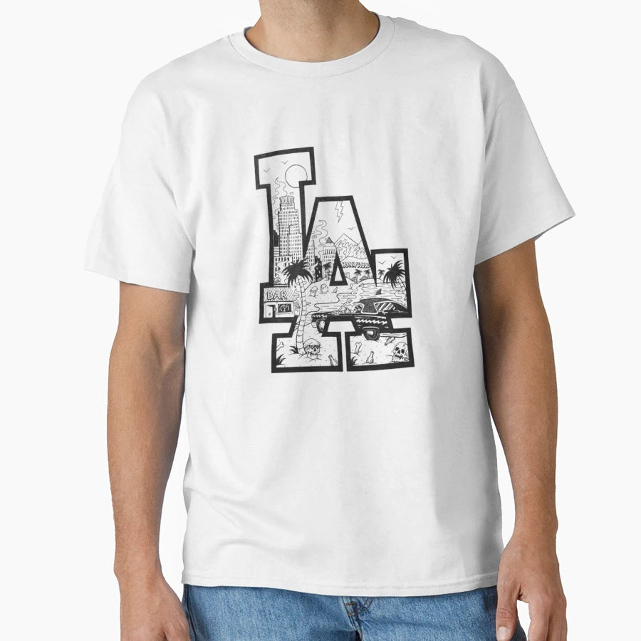 Los Angeles T-Shirt - Fun Novelty Design for Adults - T-Shirt, Sweatshirt, Hoodie