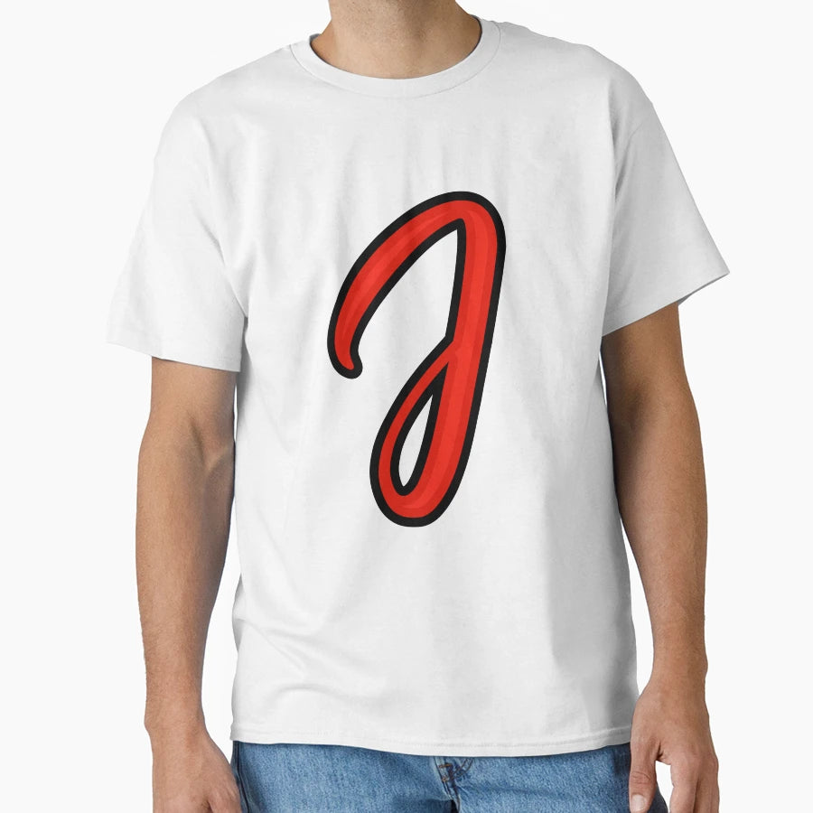 Initial Monogram J T-Shirt - Casual Everyday Wear Men Women - T-Shirt, Sweatshirt, Hoodie