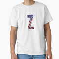 Letter Z Patriotic Art American Flag T-Shirt - Minimalist Print Men Women - T-Shirt, Sweatshirt, Hoodie