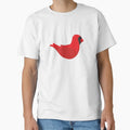 Red Bird Cardinal T-Shirt - Custom Art Print for Adults - T-Shirt, Sweatshirt, Hoodie