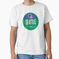 Seattle Football T-Shirt - Custom Art Print Unisex - T-Shirt, Sweatshirt, Hoodie