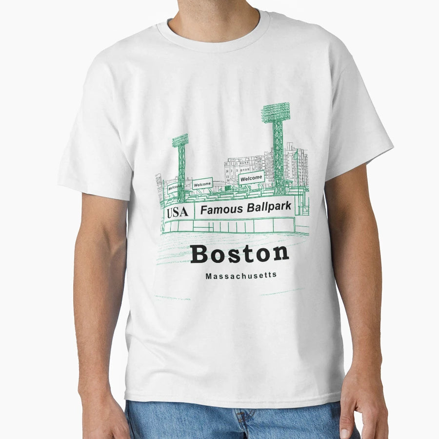 Boston Massachusetts Americas Beloved T-Shirt - Custom Art Print Men Women - T-Shirt, Sweatshirt, Hoodie