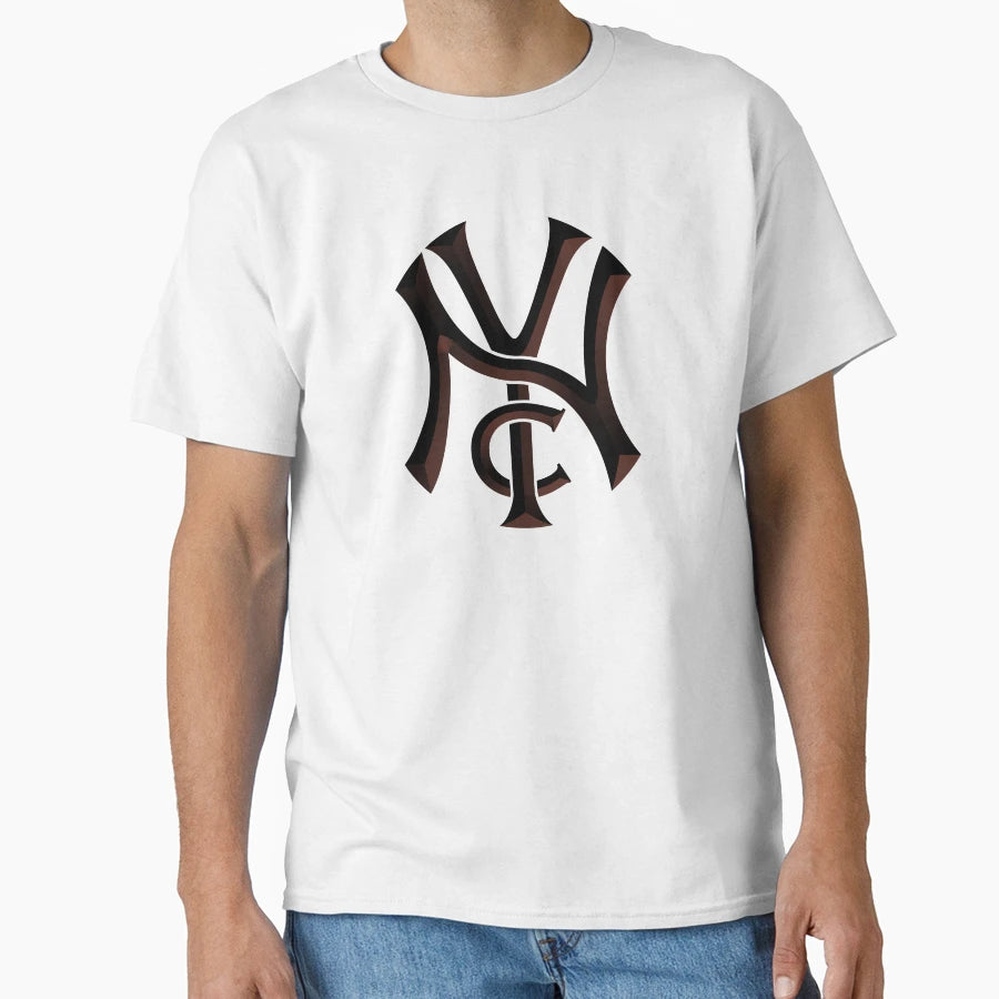 Nyc Emboss Warm Red T-Shirt - Minimalist Print Unisex - T-Shirt, Sweatshirt, Hoodie