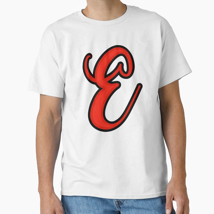 Initial Monogram E T-Shirt - Aesthetic Graphic Men Women - T-Shirt, Sweatshirt, Hoodie