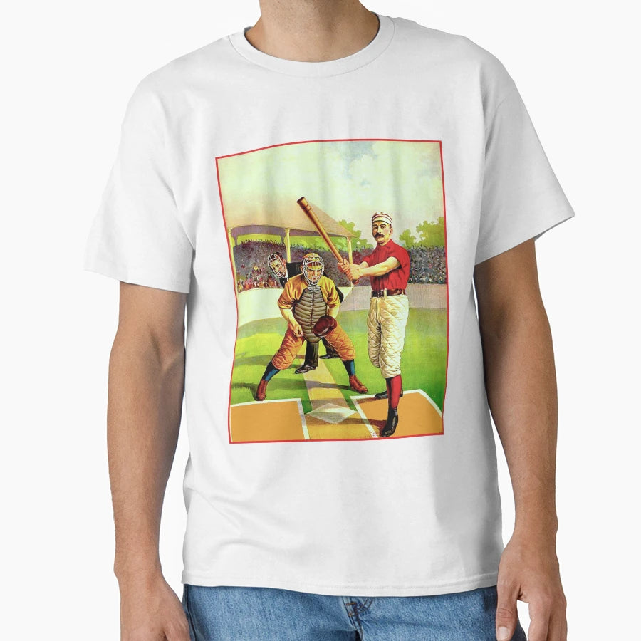 Baseball Ballgame Batter Plate T-Shirt - Casual Everyday Wear Men Women - T-Shirt, Sweatshirt, Hoodie