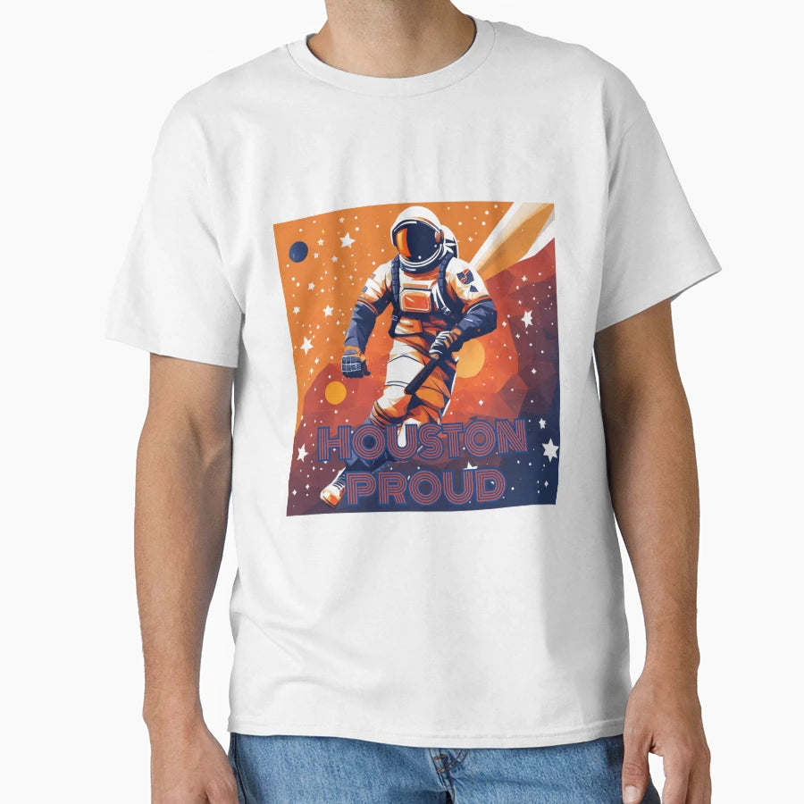 Houston Stros Inspired Houston Proud T-Shirt - Minimalist Print Unisex - T-Shirt, Sweatshirt, Hoodie