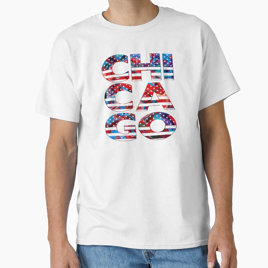 Chicago T-Shirt - Custom Art Print Men Women - T-Shirt, Sweatshirt, Hoodie
