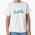 Seattle Green T-Shirt - Custom Art Print Men Women - T-Shirt, Sweatshirt, Hoodie