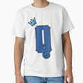 Blue Letter Q T-Shirt - Fun Novelty Design Men Women - T-Shirt, Sweatshirt, Hoodie