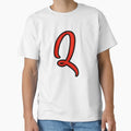 Initial Monogram Q T-Shirt - Graphic Print Unisex - T-Shirt, Sweatshirt, Hoodie