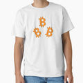 Orange Bitcoin T-Shirt - Custom Art Print Unisex - T-Shirt, Sweatshirt, Hoodie