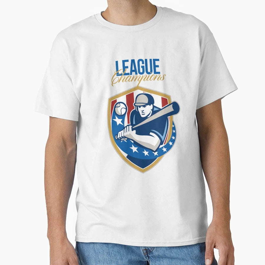Baseball League Champions T-Shirt - Minimalist Print for Adults - T-Shirt, Sweatshirt, Hoodie