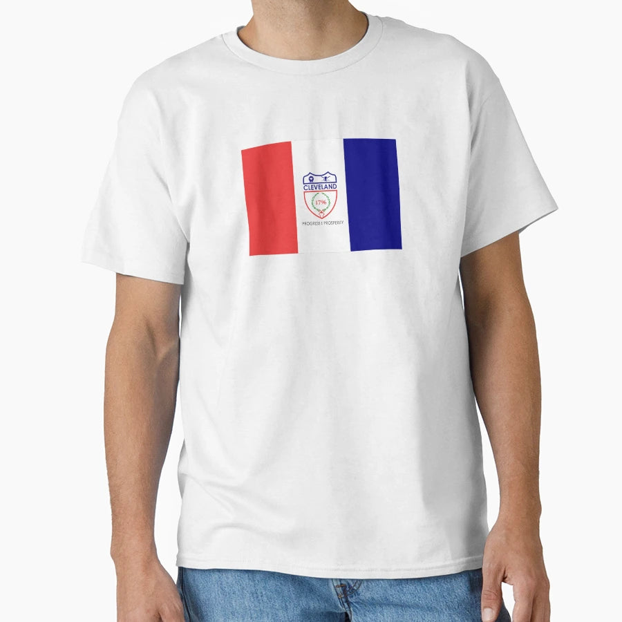 Flag Cleveland T-Shirt - Aesthetic Graphic for Adults - T-Shirt, Sweatshirt, Hoodie