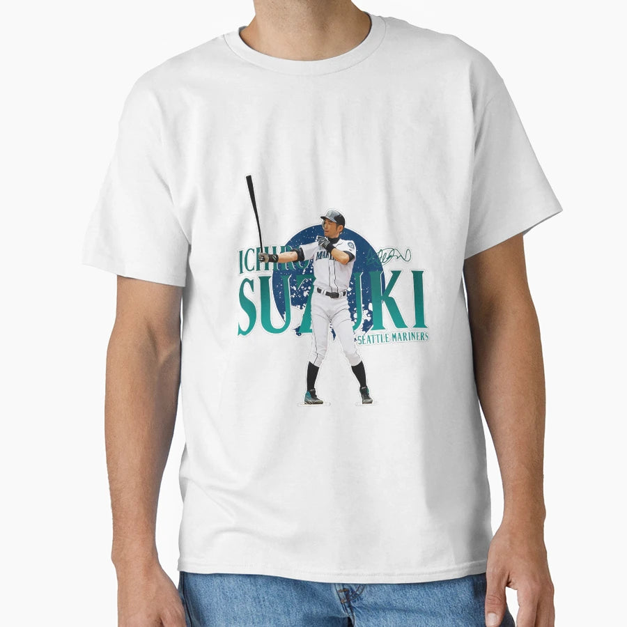 Ichiro Suzuki T-Shirt - Aesthetic Graphic Men Women - T-Shirt, Sweatshirt, Hoodie