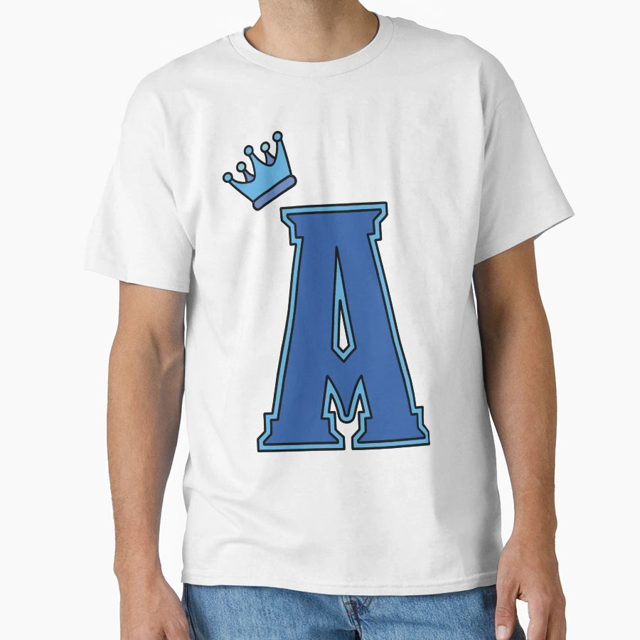 Blue Letter T-Shirt - Unique Graphic Men Women - T-Shirt, Sweatshirt, Hoodie