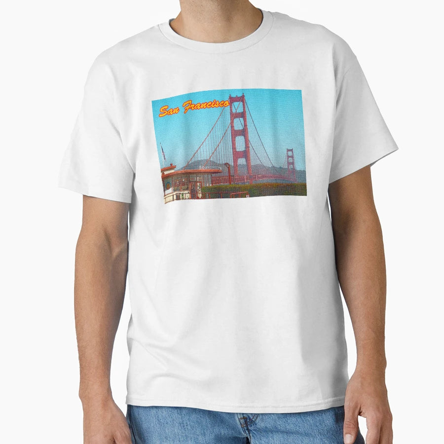 San Francisco Textured T-Shirt - Aesthetic Graphic for Adults - T-Shirt, Sweatshirt, Hoodie