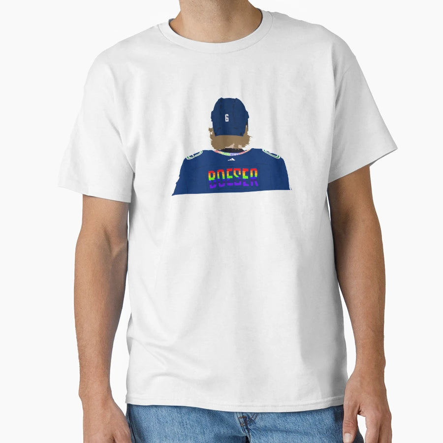 Brock Boeser Pride Night Cartoon T-Shirt - Graphic Print Men Women - T-Shirt, Sweatshirt, Hoodie