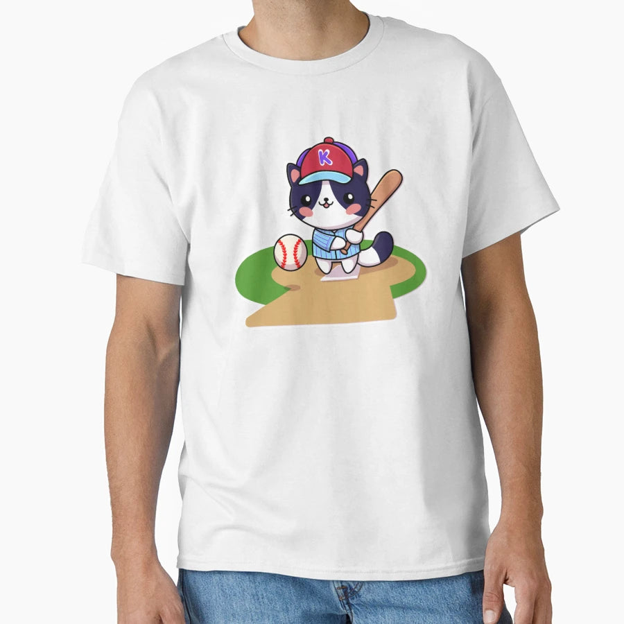7 Baseball Cat T-Shirt - Novelty Apparel for Adults - T-Shirt, Sweatshirt, Hoodie