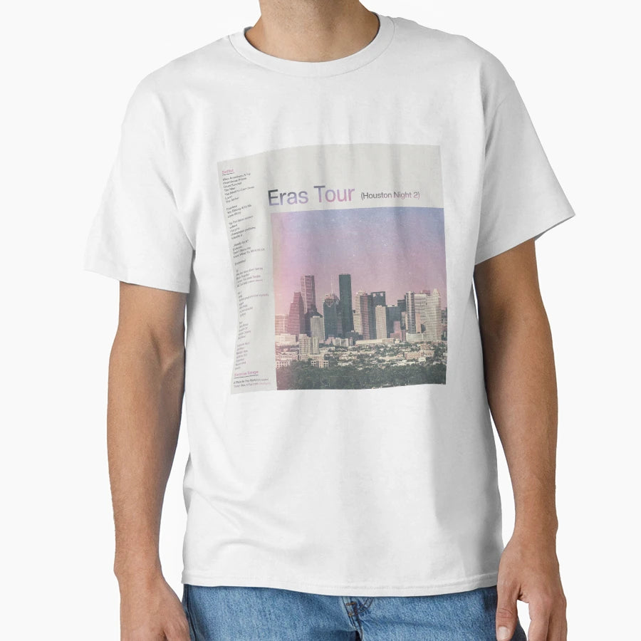 Eras Setlist Houston Night 2 T-Shirt - Custom Art Print for Adults - T-Shirt, Sweatshirt, Hoodie