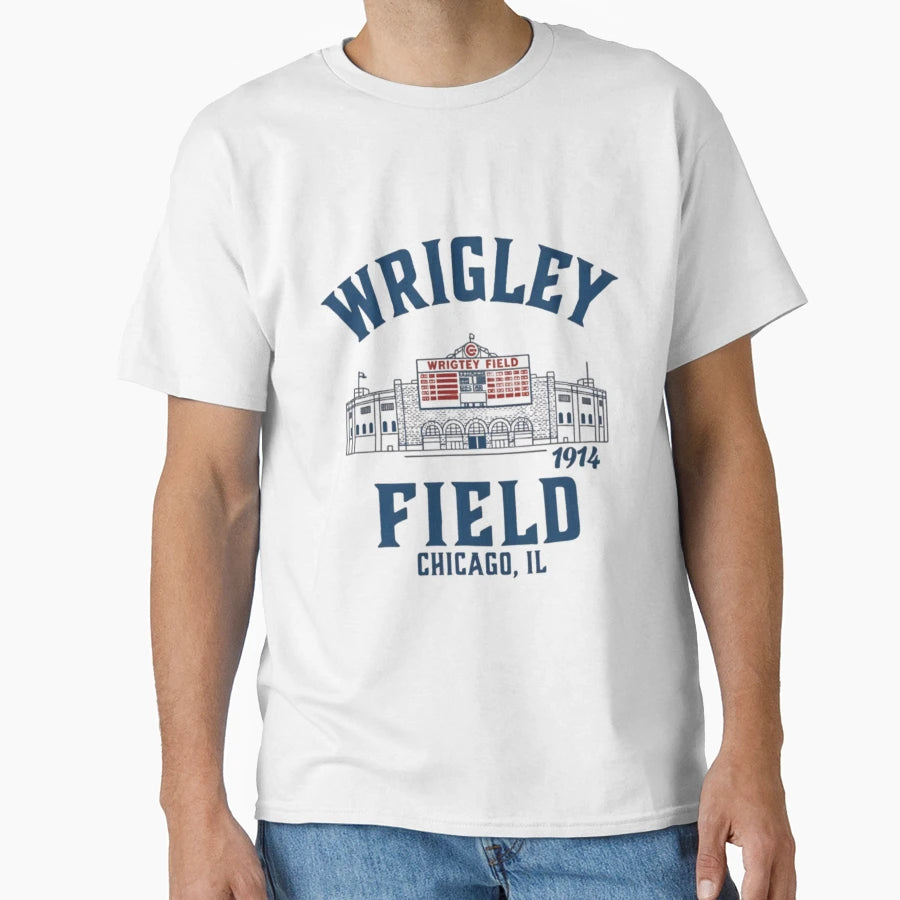 Stadium Chicago Cubs Baseball Wrigley T-Shirt - Graphic Print Men Women - T-Shirt, Sweatshirt, Hoodie