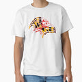 Maryland Flag Raven T-Shirt - Unique Graphic Men Women - T-Shirt, Sweatshirt, Hoodie