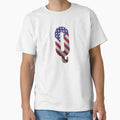 Letter Q Patriotic Art American Flag T-Shirt - Streetwear Style Men Women - T-Shirt, Sweatshirt, Hoodie
