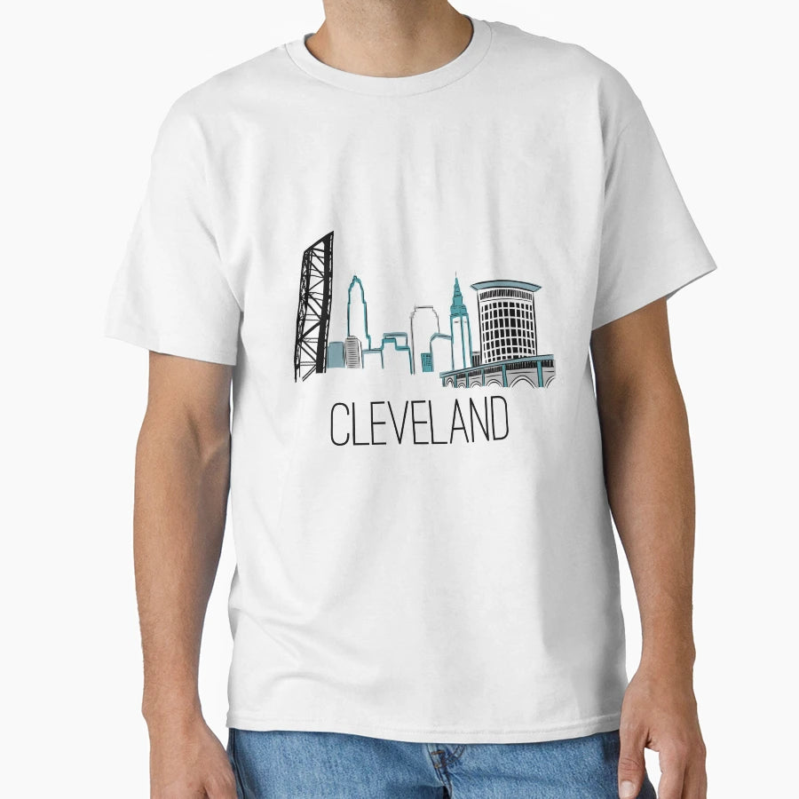 Cle Skyline Ii T-Shirt - Trendy Graphic Men Women - T-Shirt, Sweatshirt, Hoodie