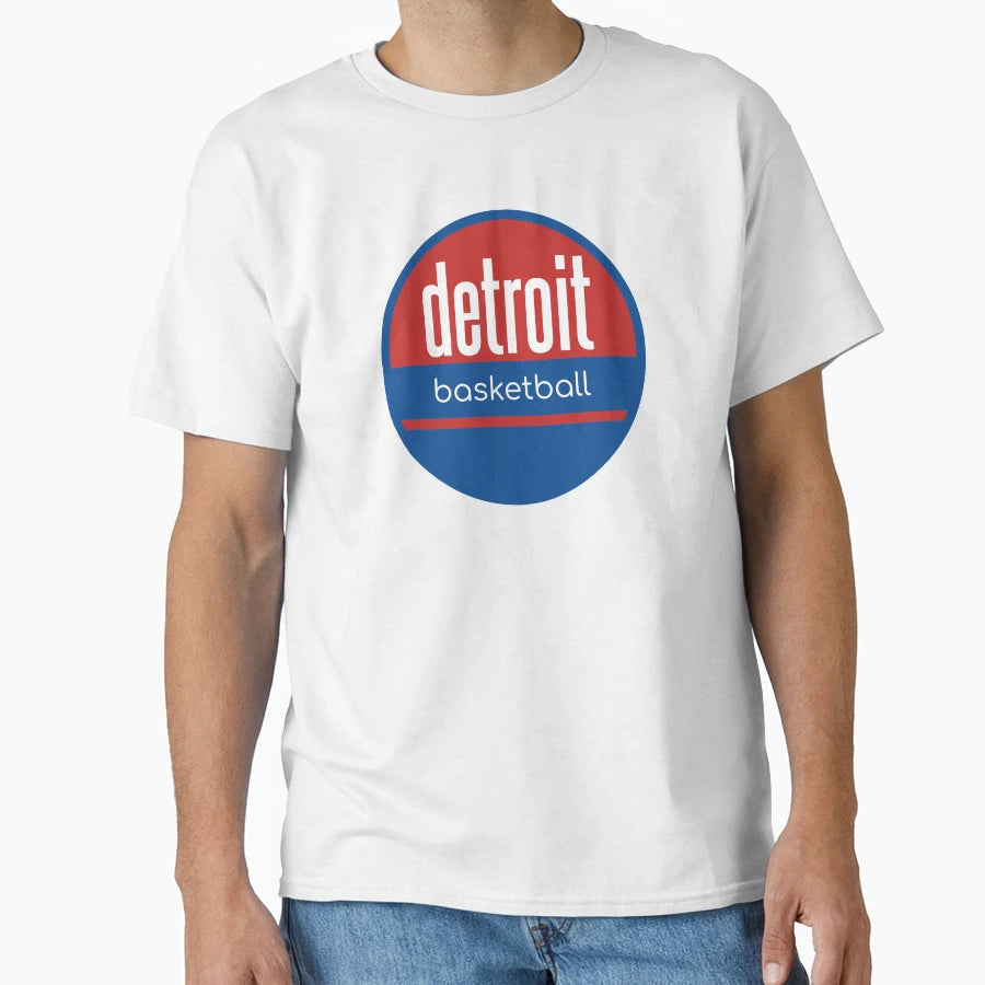 Detroit Basketball T-Shirt - Custom Art Print Men Women - T-Shirt, Sweatshirt, Hoodie