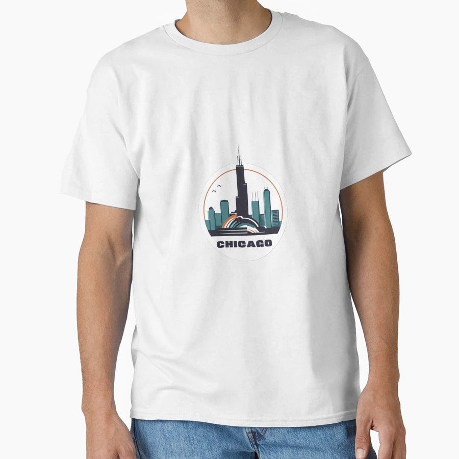 Chicago Logo T-Shirt - Casual Everyday Wear for Adults - T-Shirt, Sweatshirt, Hoodie