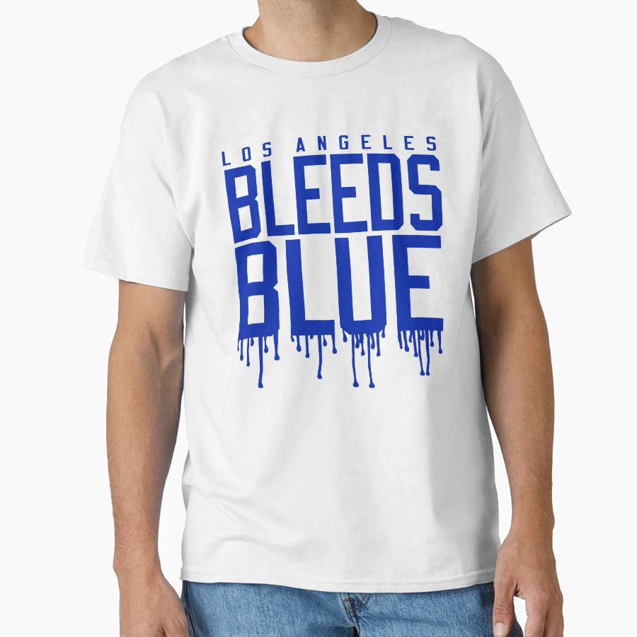 Los Angeles Bleeds Blue T-Shirt - Fun Novelty Design Unisex - T-Shirt, Sweatshirt, Hoodie