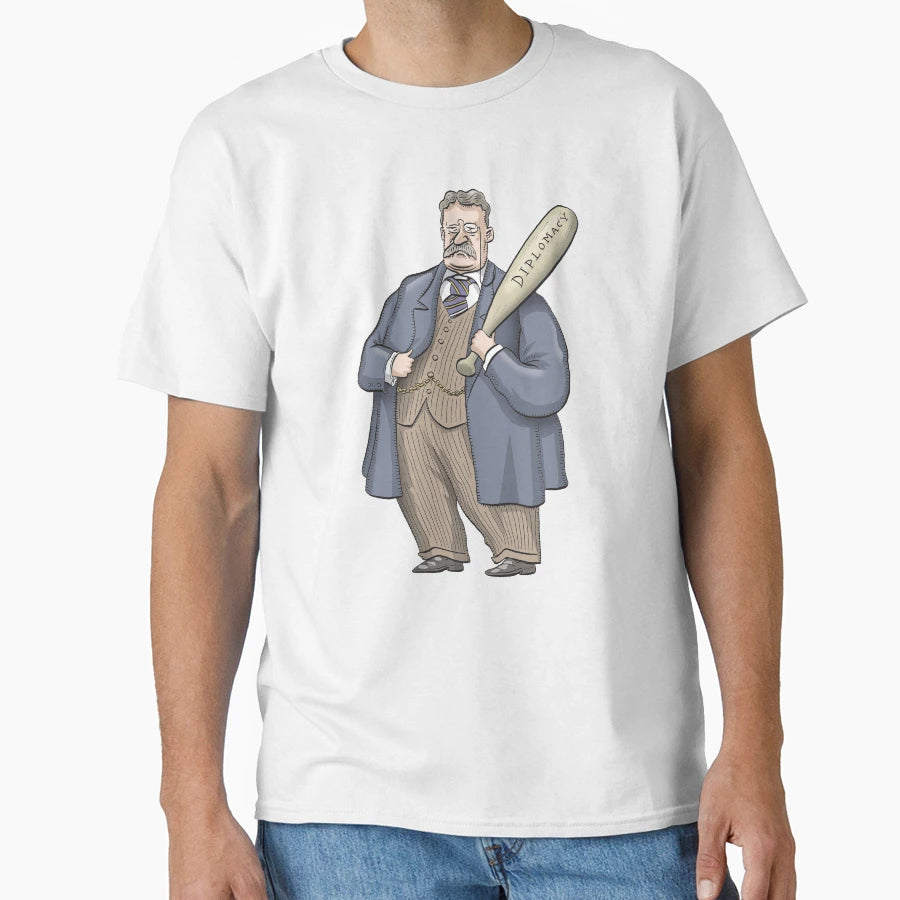 Theodore Roosevelt T-Shirt - Minimalist Print for Adults - T-Shirt, Sweatshirt, Hoodie