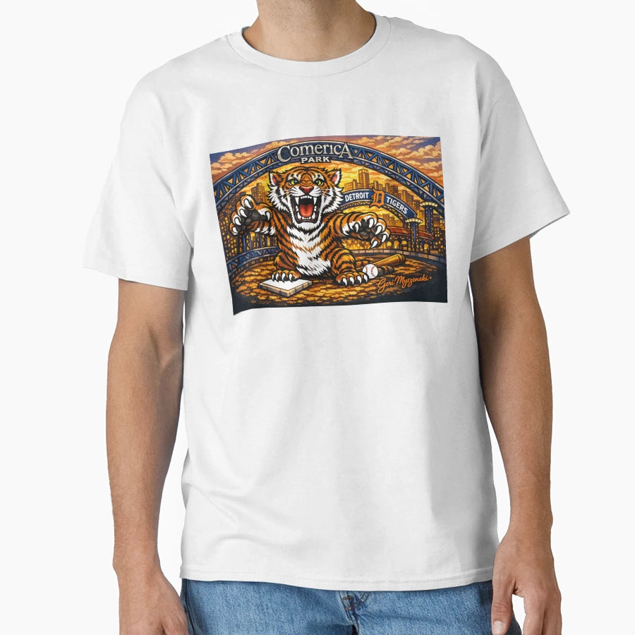 Detroit Tigers Comerica Park Opening T-Shirt - Aesthetic Graphic Men Women - T-Shirt, Sweatshirt, Hoodie