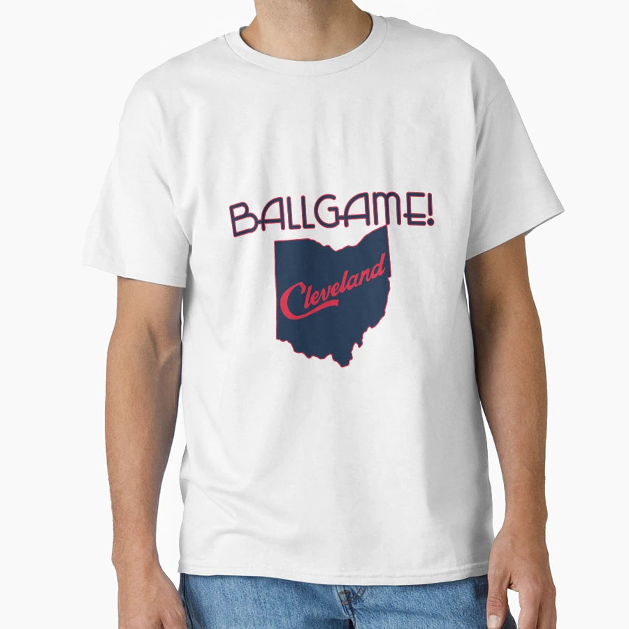 Ballgame Cleveland Baseball T-Shirt - Minimalist Print Unisex - T-Shirt, Sweatshirt, Hoodie