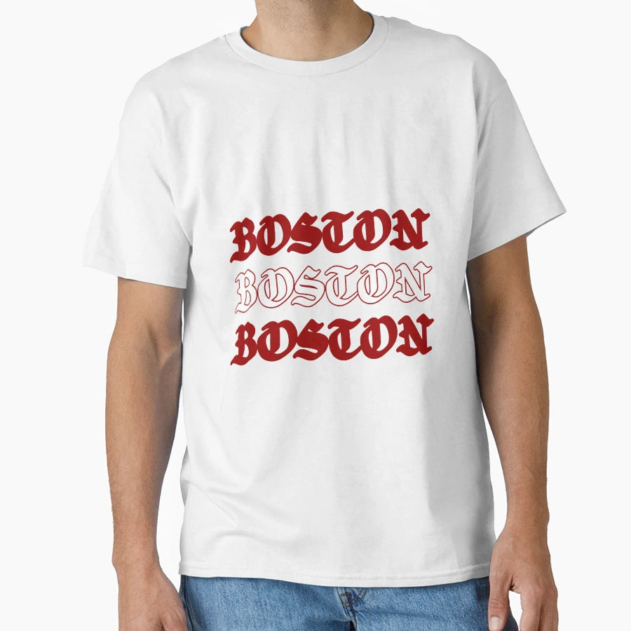 Boston T-Shirt - Minimalist Print Men Women - T-Shirt, Sweatshirt, Hoodie