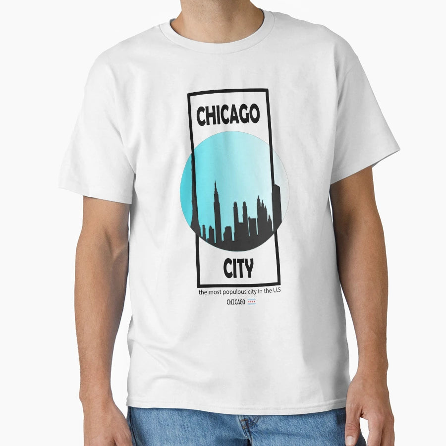 Chicago City T-Shirt - Fun Novelty Design Unisex - T-Shirt, Sweatshirt, Hoodie