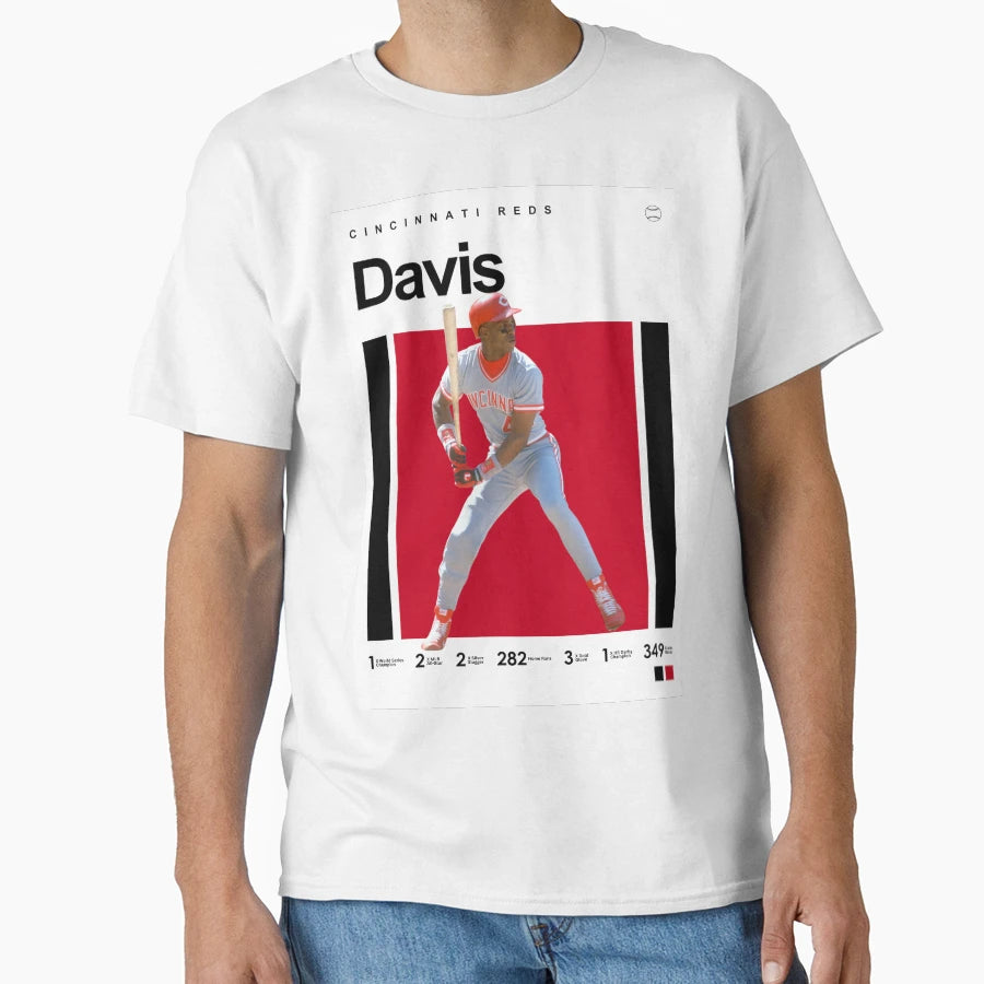 Player Eric Davis T-Shirt - Minimalist Print for Adults - T-Shirt, Sweatshirt, Hoodie