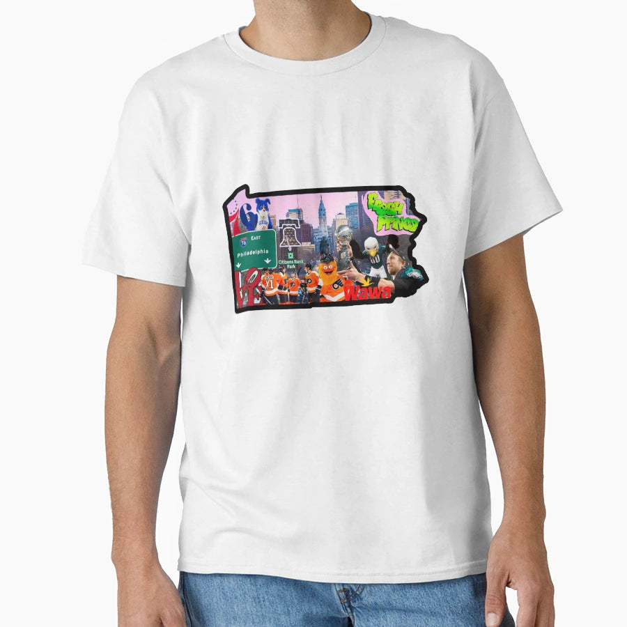 Philly T-Shirt - Aesthetic Graphic for Adults - T-Shirt, Sweatshirt, Hoodie
