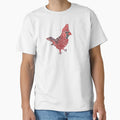 Red Bird Red Cardinal T-Shirt - Minimalist Print Men Women - T-Shirt, Sweatshirt, Hoodie
