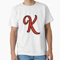 Initial Monogram K T-Shirt - Unique Graphic Men Women - T-Shirt, Sweatshirt, Hoodie